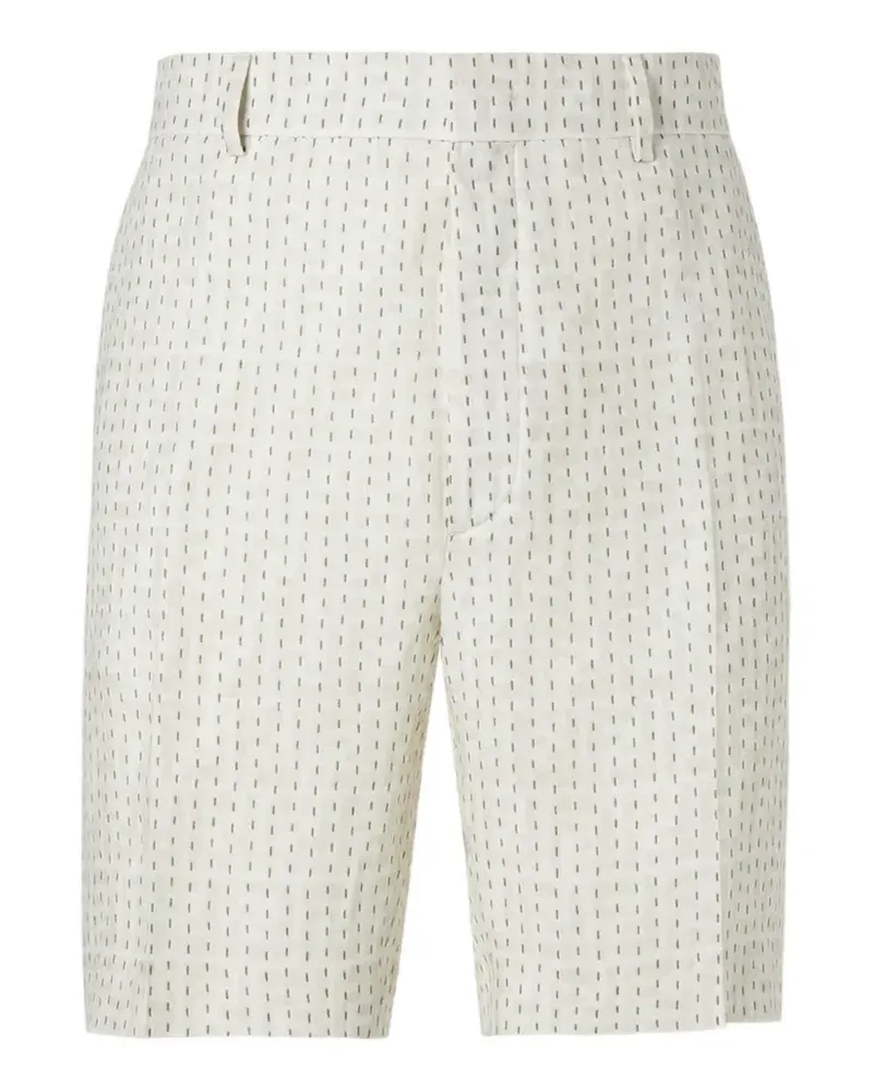 Fendi Leinenhose mit Ziernähten - Nude Nude