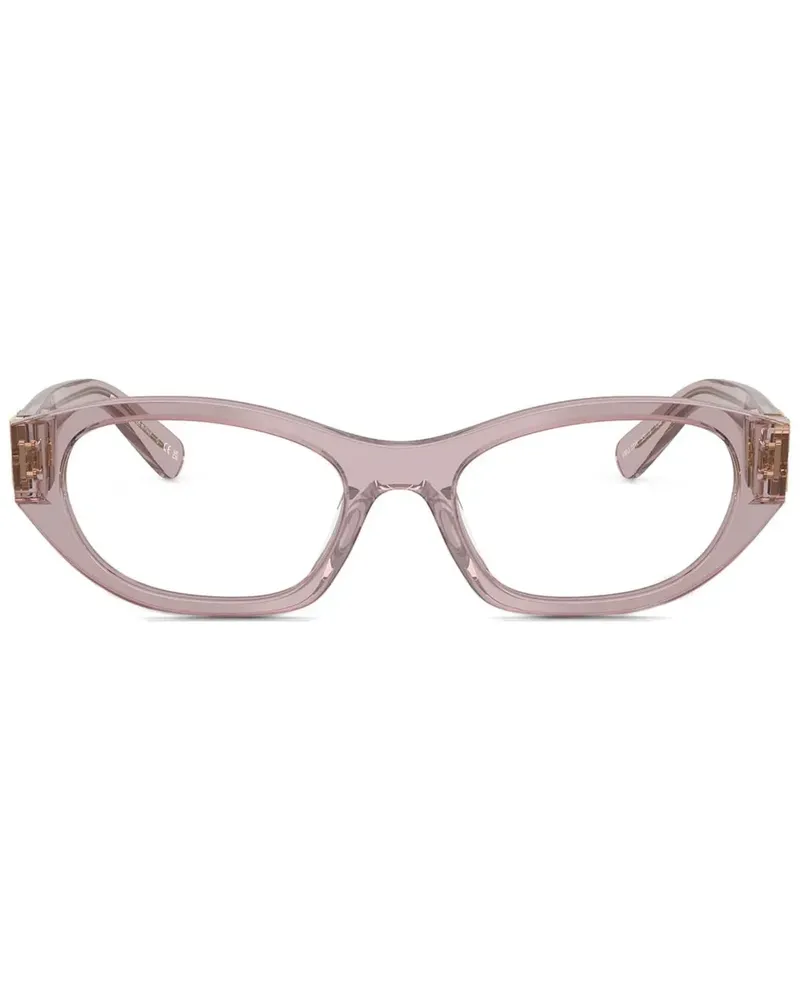 Miu Miu Brille mit ovalem Gestell - Nude Nude