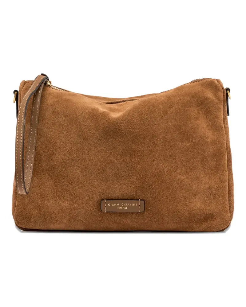 Gianni Chiarini suede clutch bag - Braun Braun