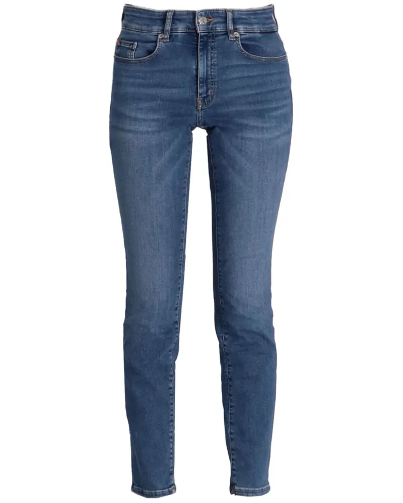 HUGO BOSS Klassische Cropped-Jeans - Blau Blau