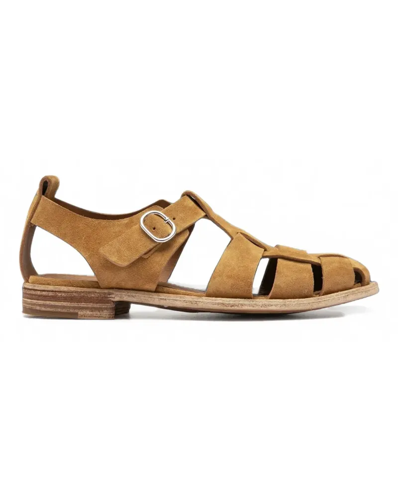 Officine Creative Italia Flache Lexikon 536 Sandalen im Cage-Design - Braun Braun