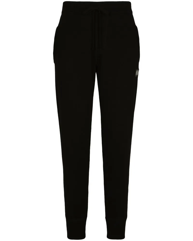 Dolce & Gabbana Jogginghose aus Woll-Kaschmirgemisch - Schwarz Schwarz