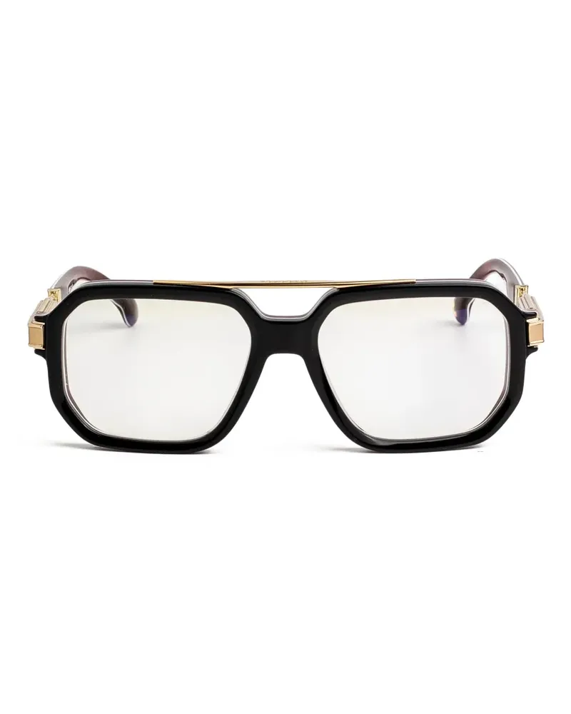 Carrera Titanio 01 geometric-frame clip-on glasses - Schwarz Schwarz