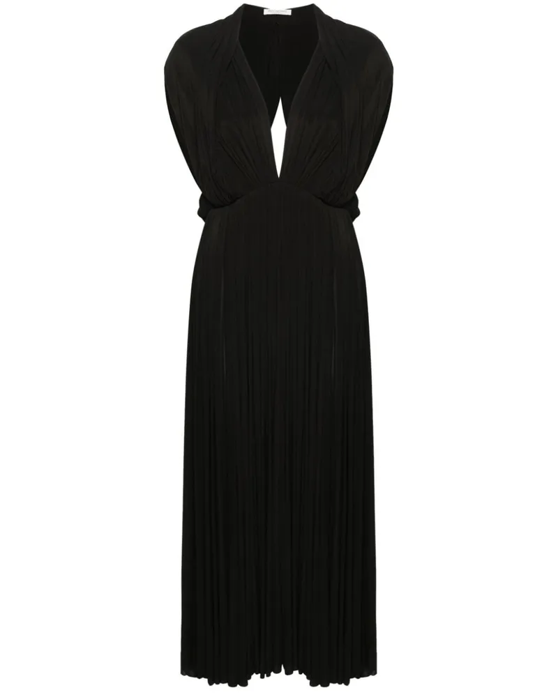 Philosophy Di Lorenzo Serafini Ärmelloses Kleid mit Falten - Schwarz Schwarz