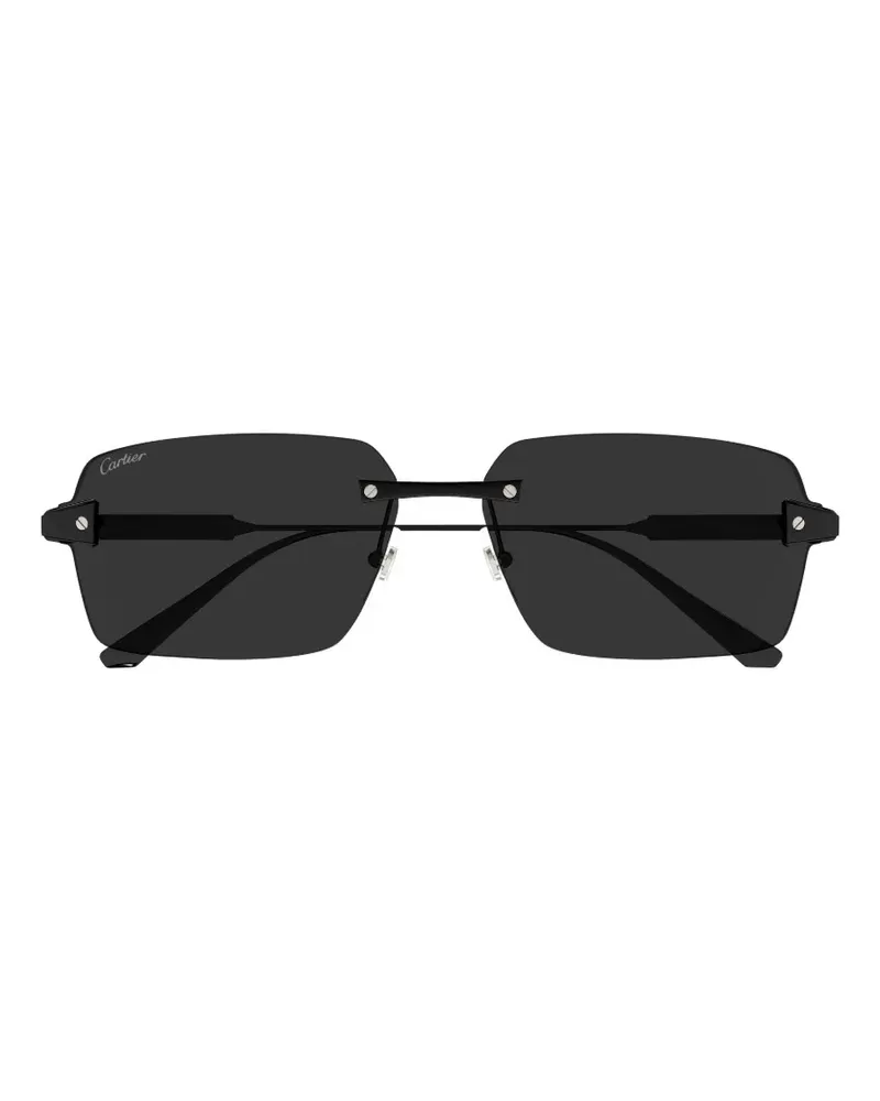 Cartier Santos de Cartier Sonnenbrille - Schwarz Schwarz