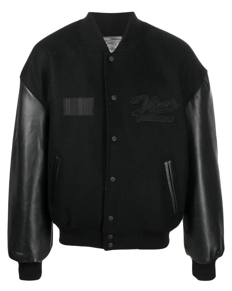 VTMNTS Bomberjacke mit Logo-Patch Schwarz