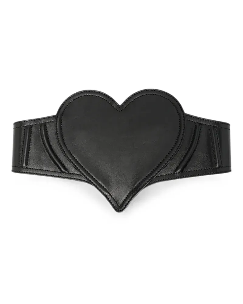 Vivienne Westwood heart-motif leather belt - Schwarz Schwarz