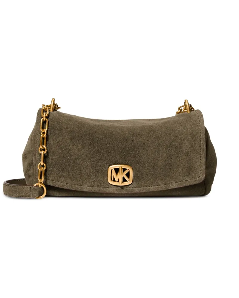 Michael Kors Schultertasche aus Wildleder - Grün Grün