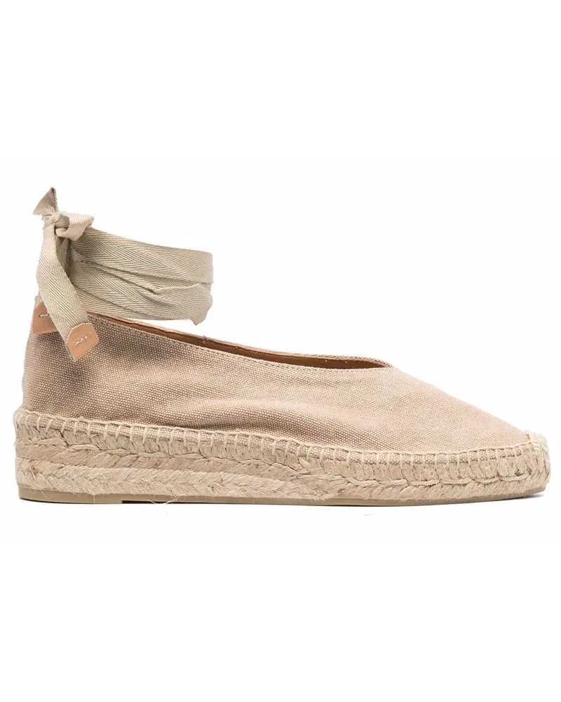 Castañer Espadrilles mit Schnürung - Nude Nude