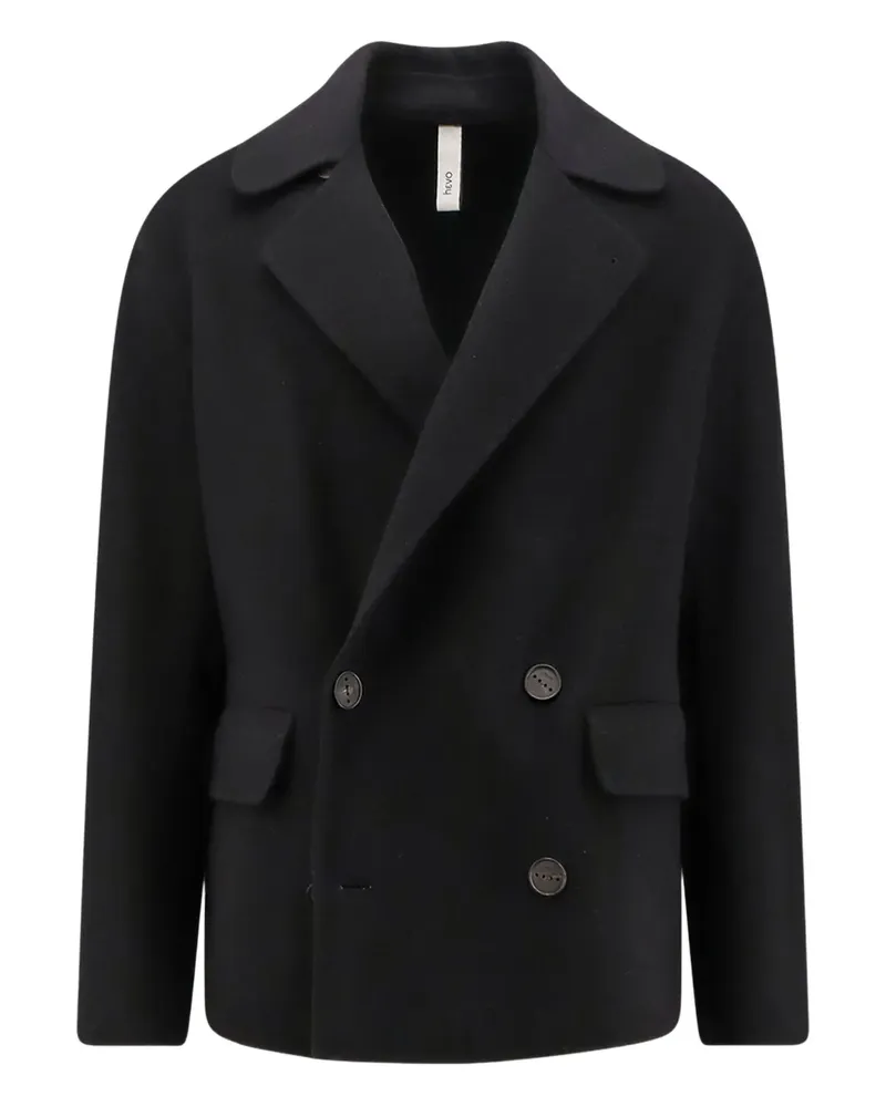 Hevò double-breasted flap pockets jacket - Schwarz Schwarz