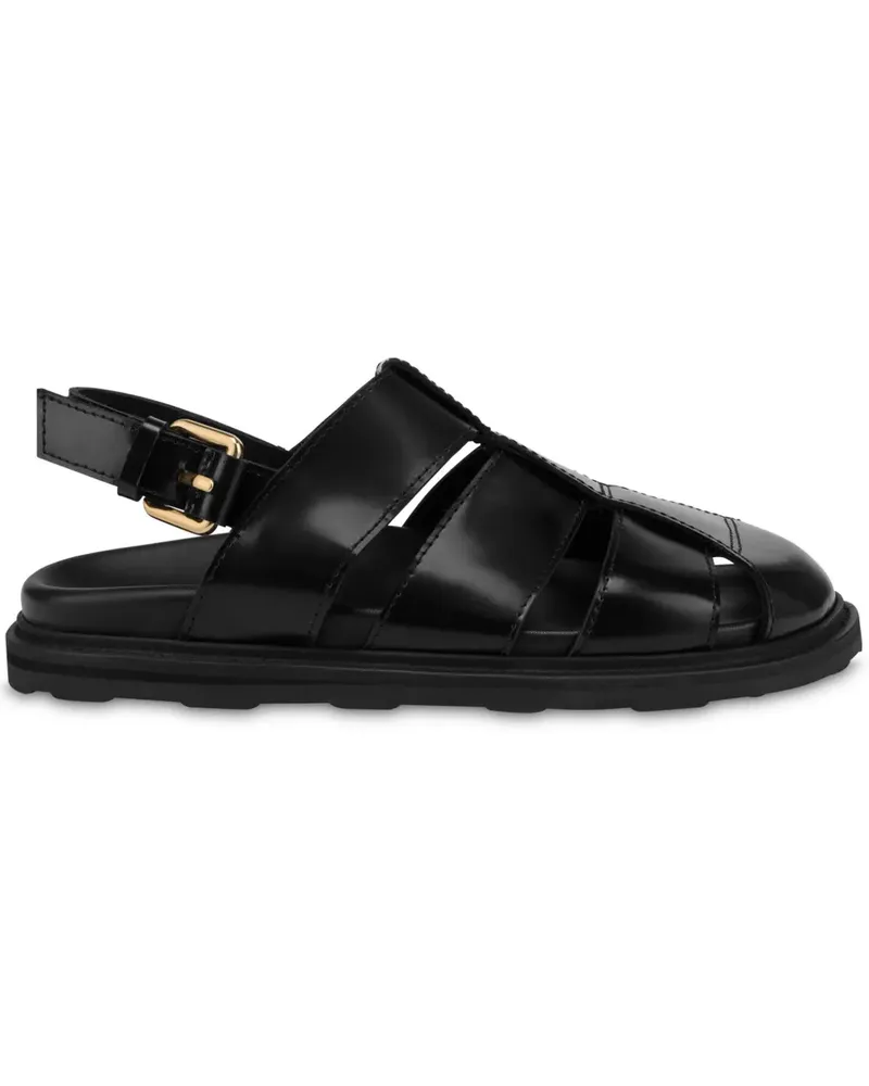 Moschino Sandalen mit Riemen - Schwarz Schwarz