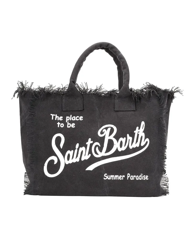 MC2 Saint Barth logo-print tote bag - Schwarz Schwarz