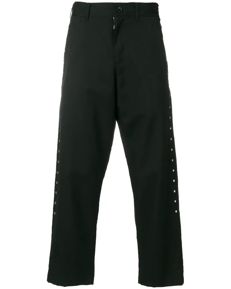 Comme des Garçons Chino mit Nieten - Schwarz Schwarz