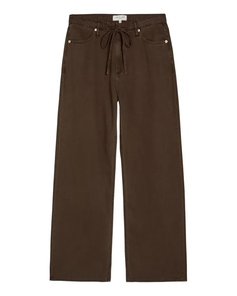 Rag & Bone Weite Phoebe Jeans mit Kordelzug - Braun Braun