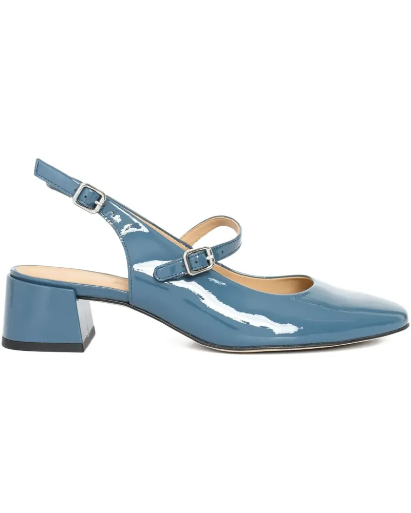 Sarah Chofakian Slingback-Pumps mit Jim-Schnalle 35mm - Blau Blau