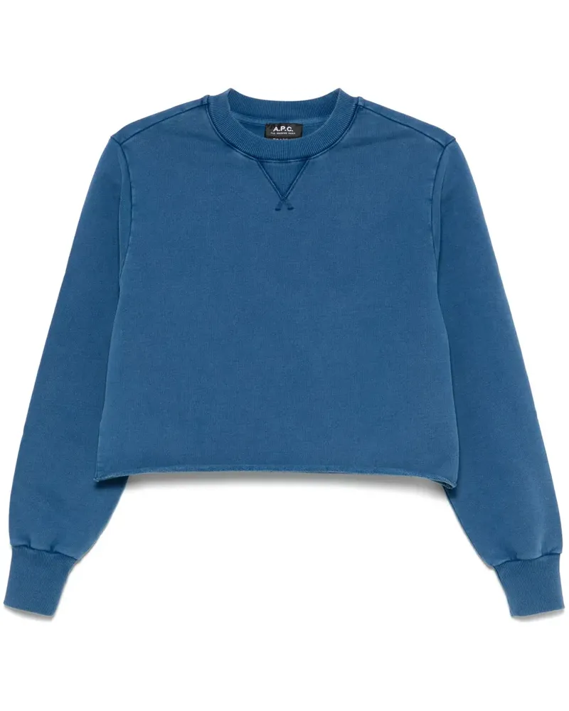 A.P.C. Label F Sweatshirt - Blau Blau