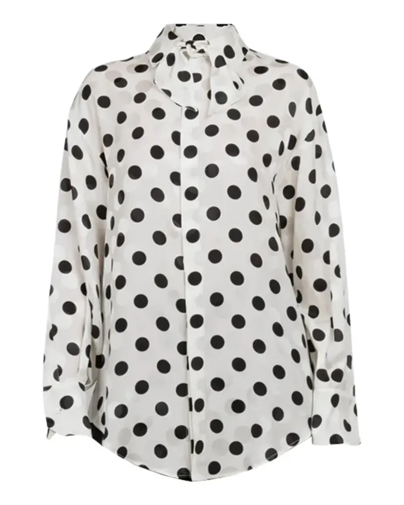 Sa Su Phi Su polka-dot-print shirt - Weiß Weiß