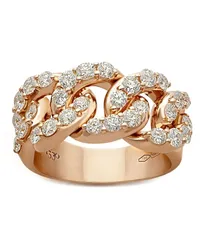 LEO PIZZO 18kt Rotgoldring mit Diamanten Rosa