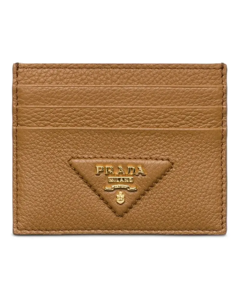 Prada Texturiertes Kartenetui - Braun Braun