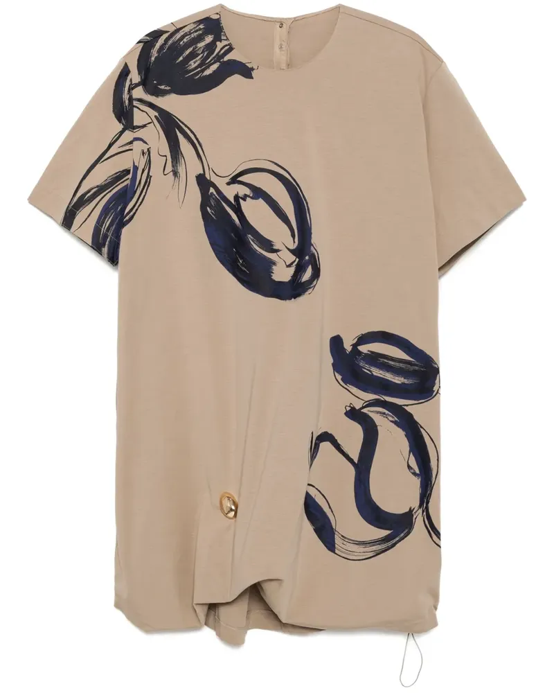 JNBY Kleid mit grafischem Print - Braun Braun