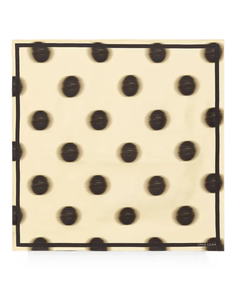 Stine Goya Schal mit Polka Dots - Gelb Gelb