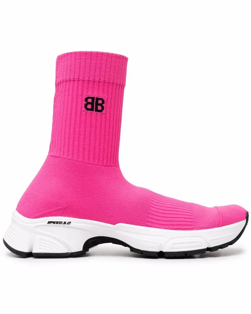 Balenciaga Speed.3.0 Sock-Sneakers - Rosa Rosa