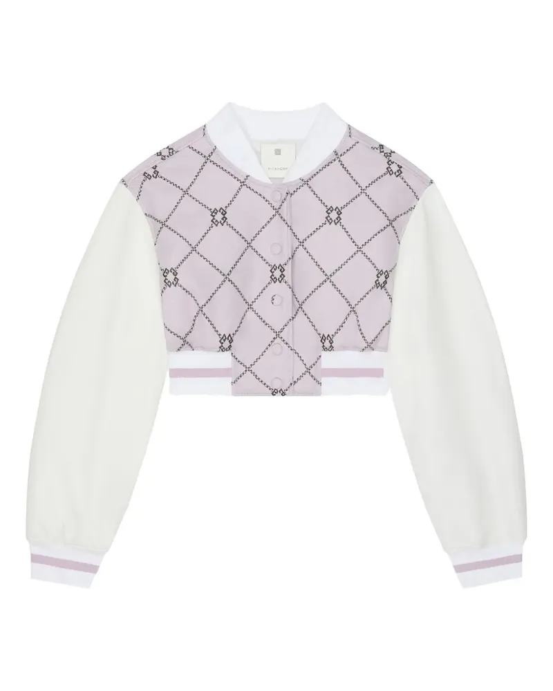 Givenchy Cropped-Jacke im College-Look - Grau Grau