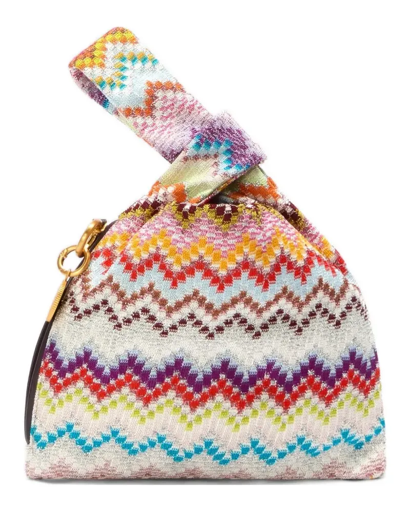 Missoni zigzag tote bag - Weiß Weiß