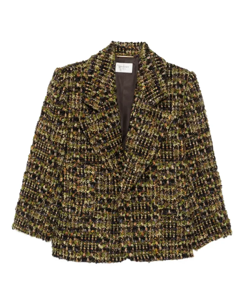 Saint Laurent Langärmeliger Blazer - Grün Grün