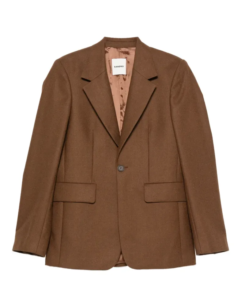 Sandro Klassischer Blazer - Braun Braun