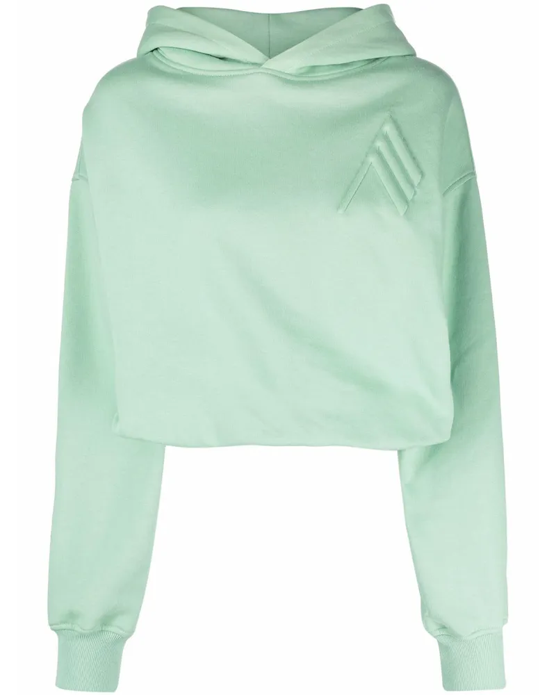 ATTICO Cropped-Hoodie - Grün Grün