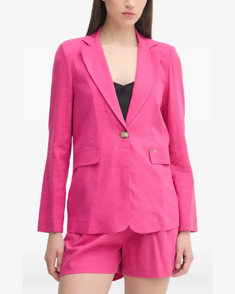 Gaudi single-breasted notched-lapels blazer - Rosa Rosa