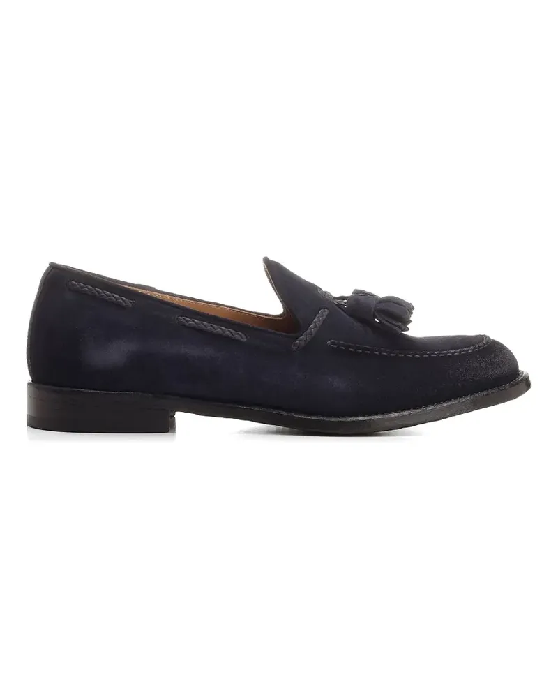 Corvari Misano leather tassel loafers - Blau Blau