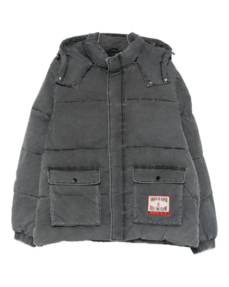 Vision Of Super hooded padded jacket - Grau Grau