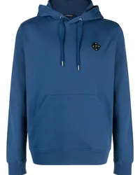 J.Lindeberg Hoodie mit Logo-Patch Blau