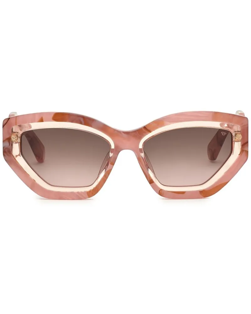 Philipp Plein Cat-Eye-Sonnenbrille - Rosa Rosa