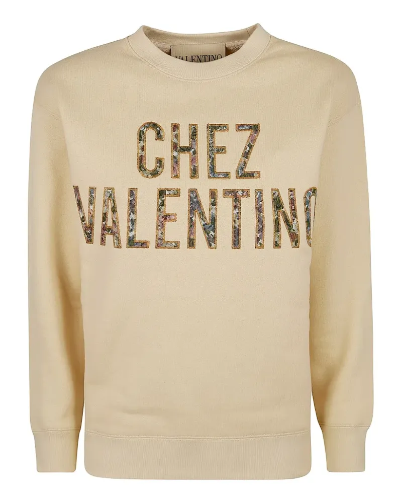 Valentino Garavani Chez Valentino embroidered sweatshirt - Nude Nude