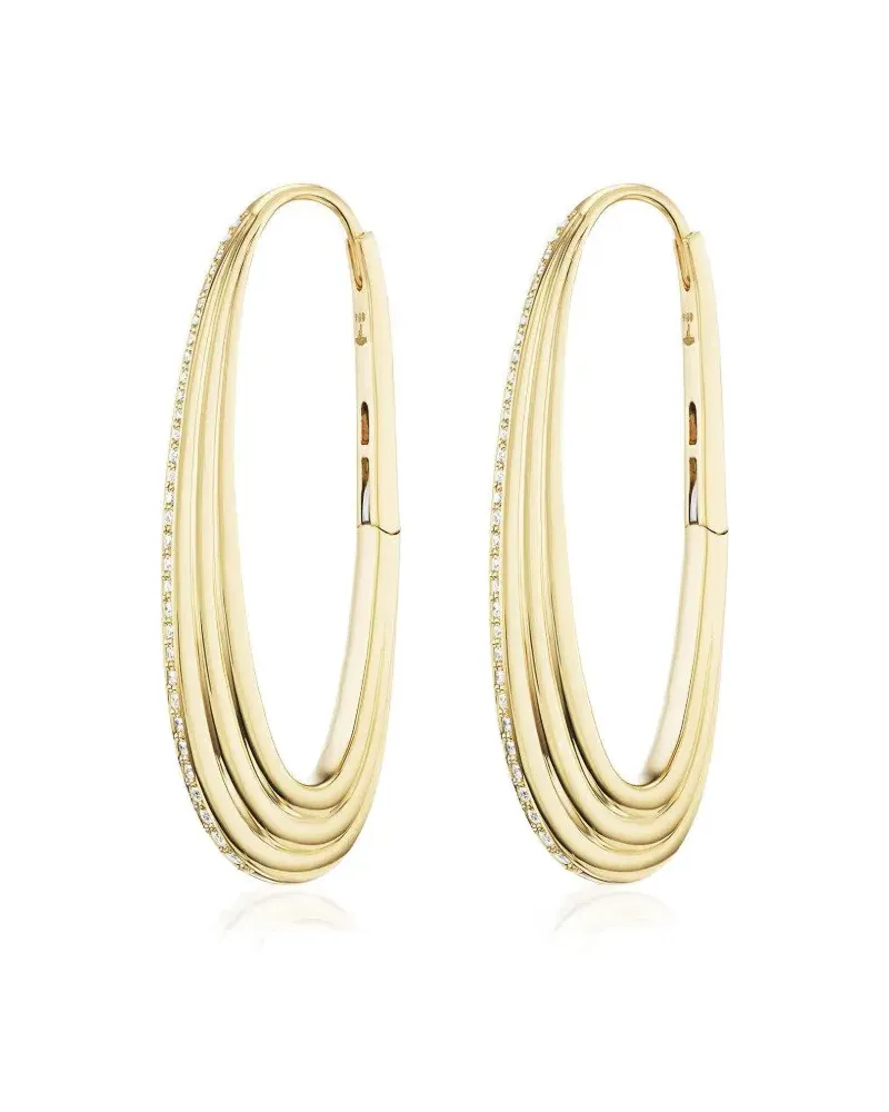 Sorellina Ziggy Goldcreolen mit Diamanten - Gelb Gelb