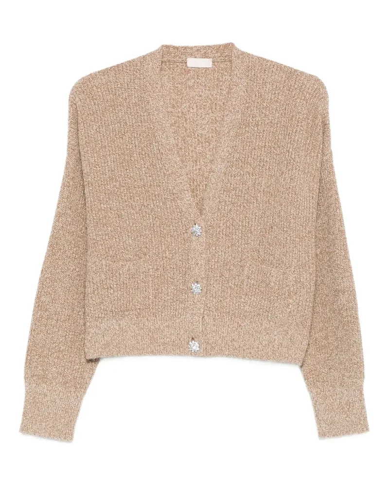 Liu Jo Cardigan mit V-Ausschnitt - Braun Braun