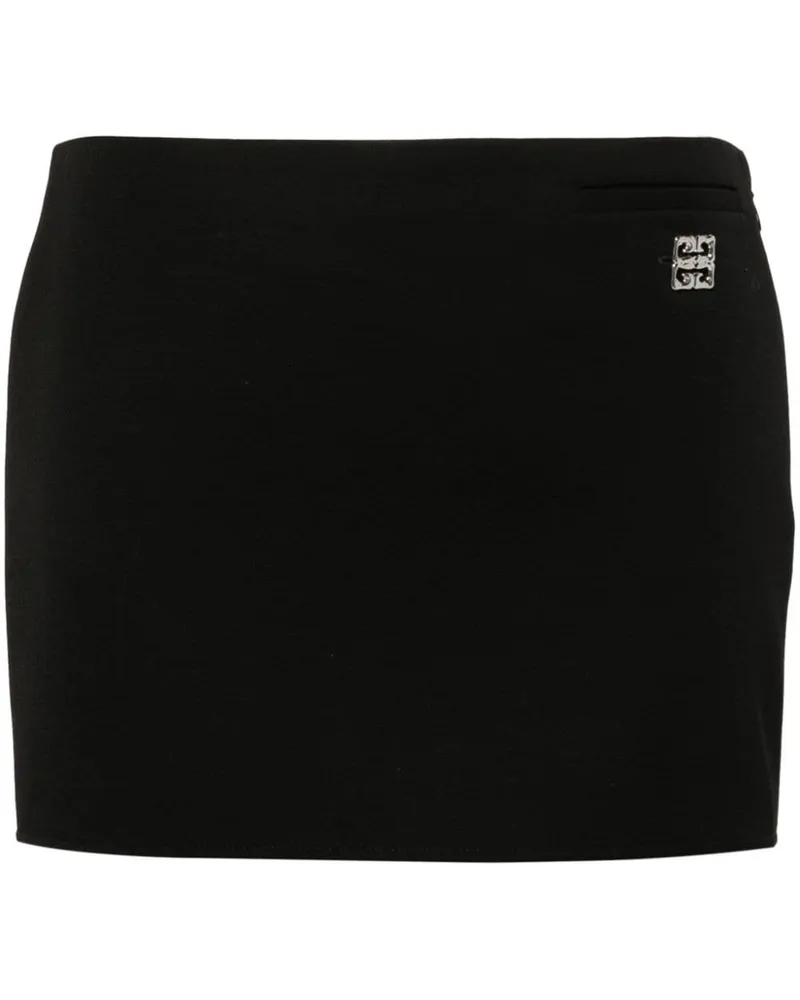 Givenchy Minirock mit 4G-Schild - Schwarz Schwarz
