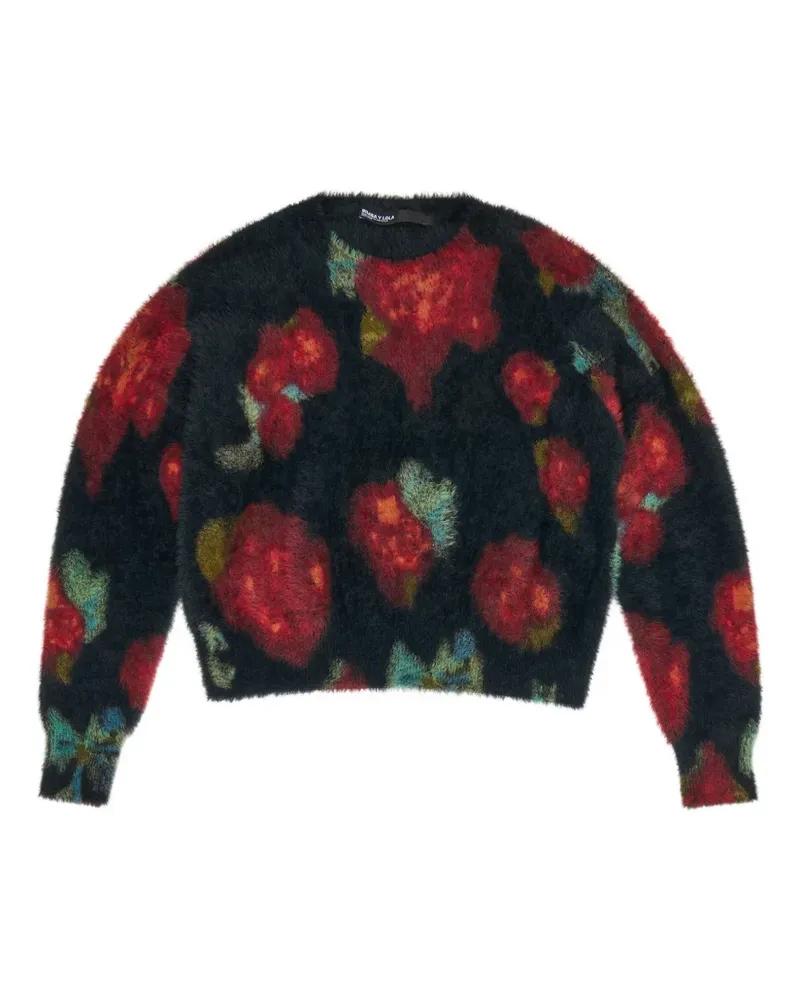 BIMBA Y LOLA Floraler Pullover - Schwarz Schwarz