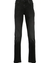 7 for all mankind Halbhohe Slimmy Jeans Schwarz