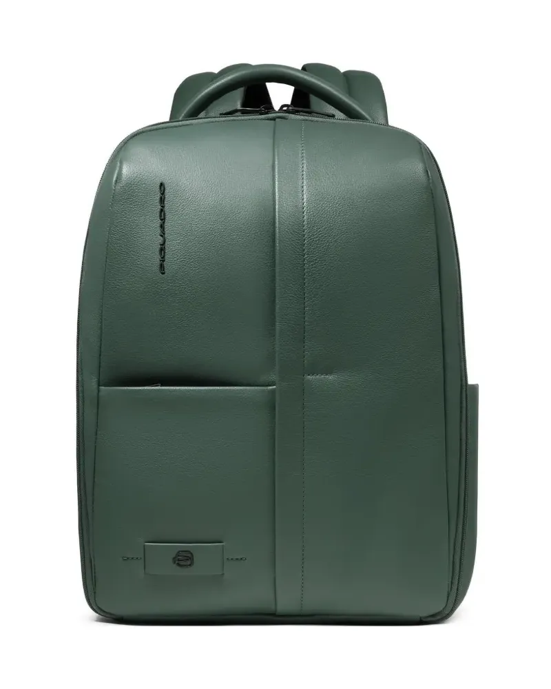 Piquadro Laptop 13" leather backpack - Grün Grün