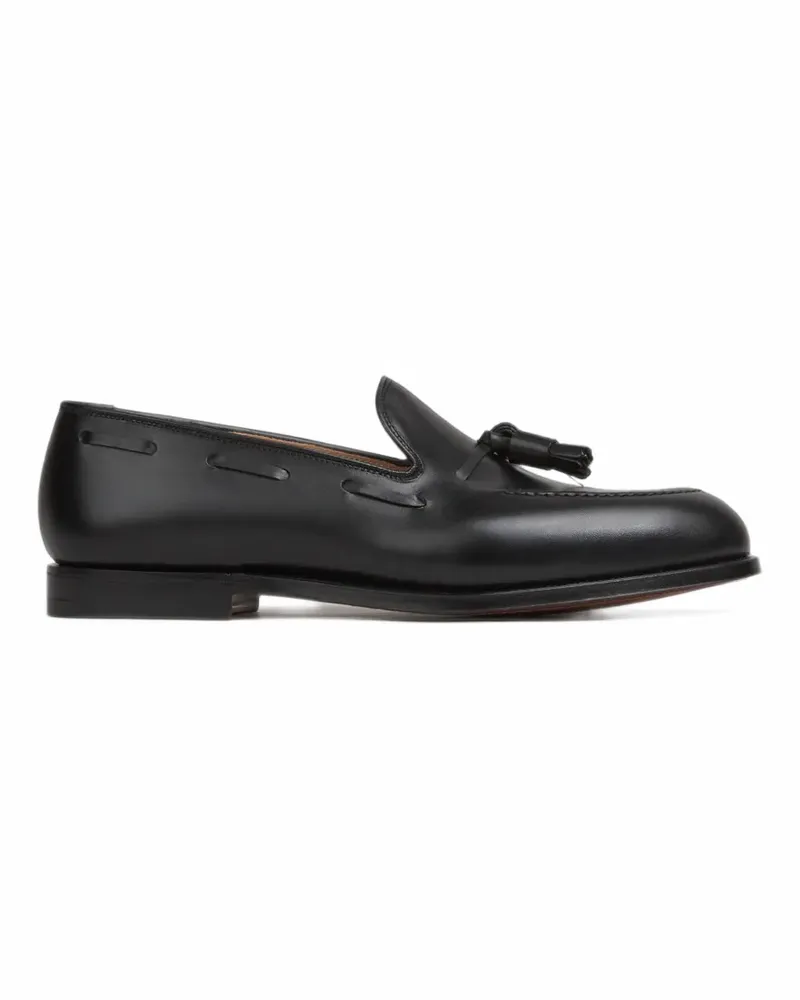 Crockett & Jones Cavendish Loafer mit Quasten - Schwarz Schwarz