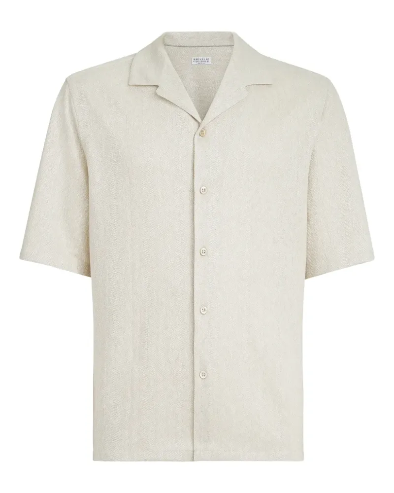 Brunello Cucinelli Kurzärmeliges Hemd - Nude Nude