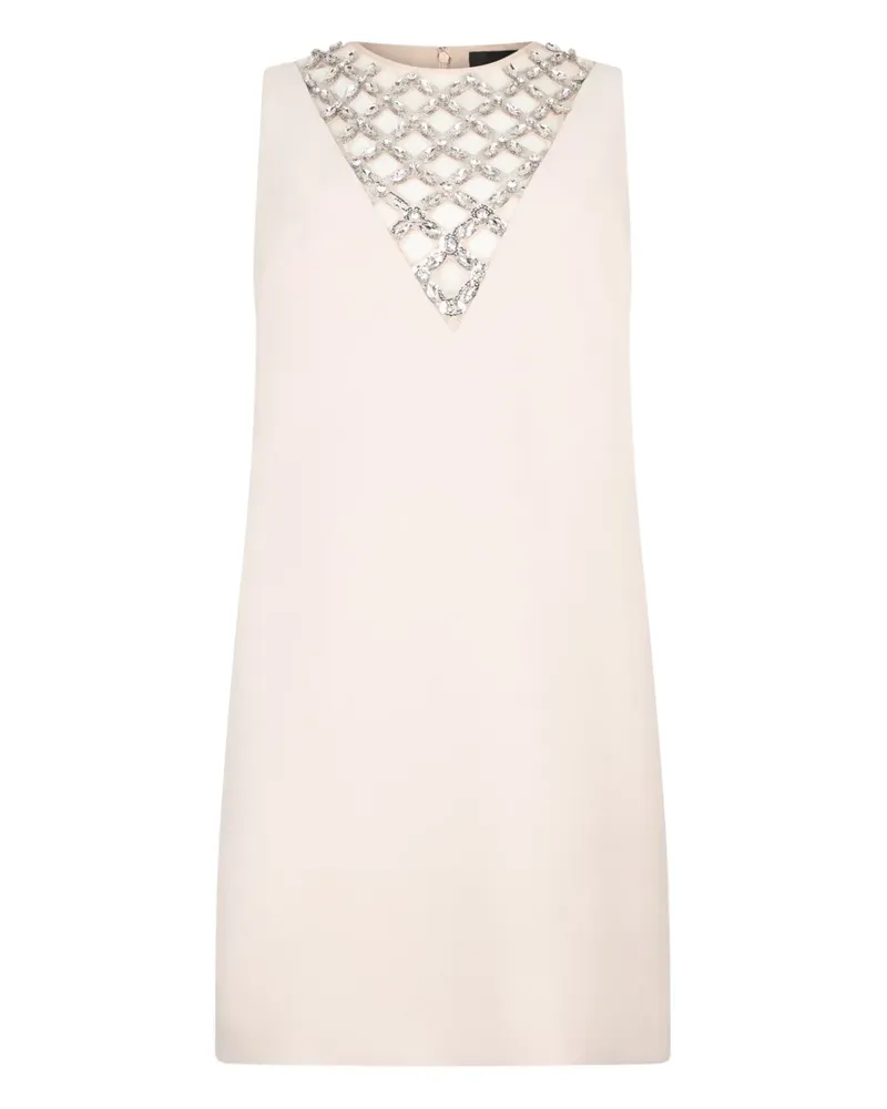 Liu Jo embellished mini dress - Nude Nude