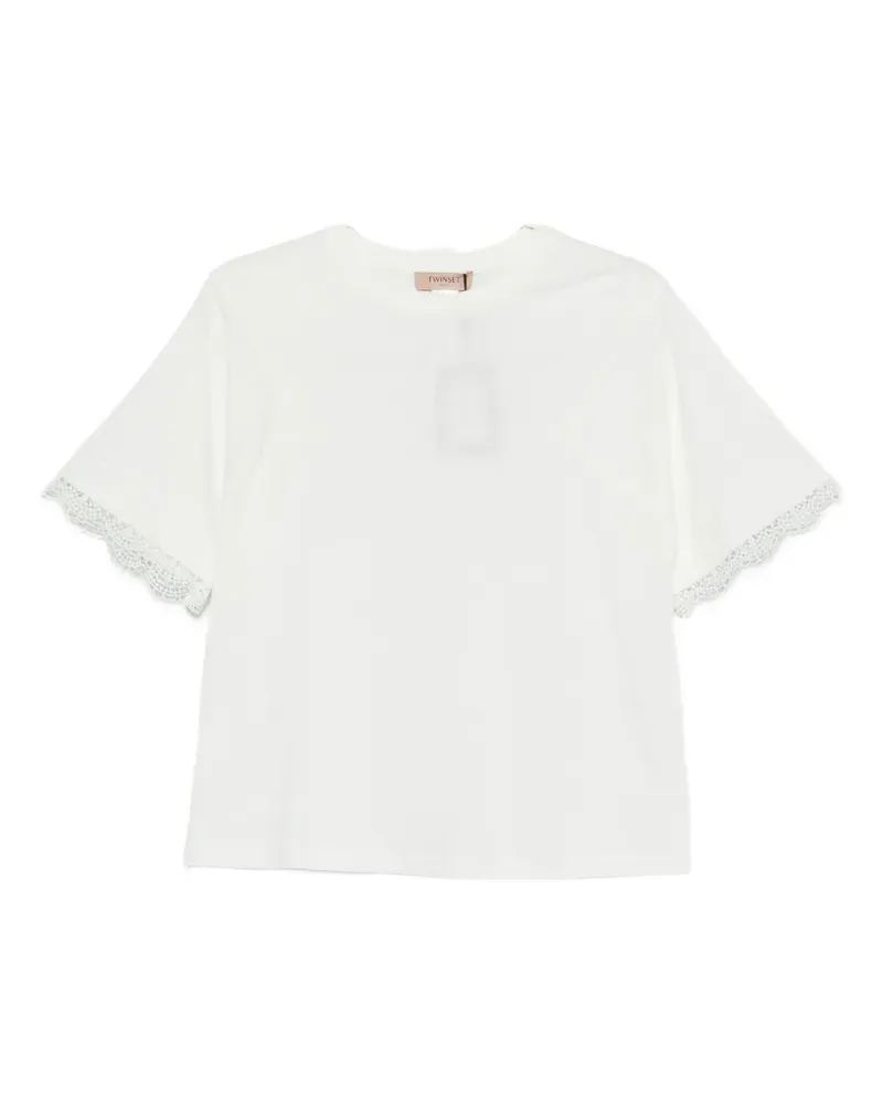 Twin-Set lace T-shirt - Weiß Weiß