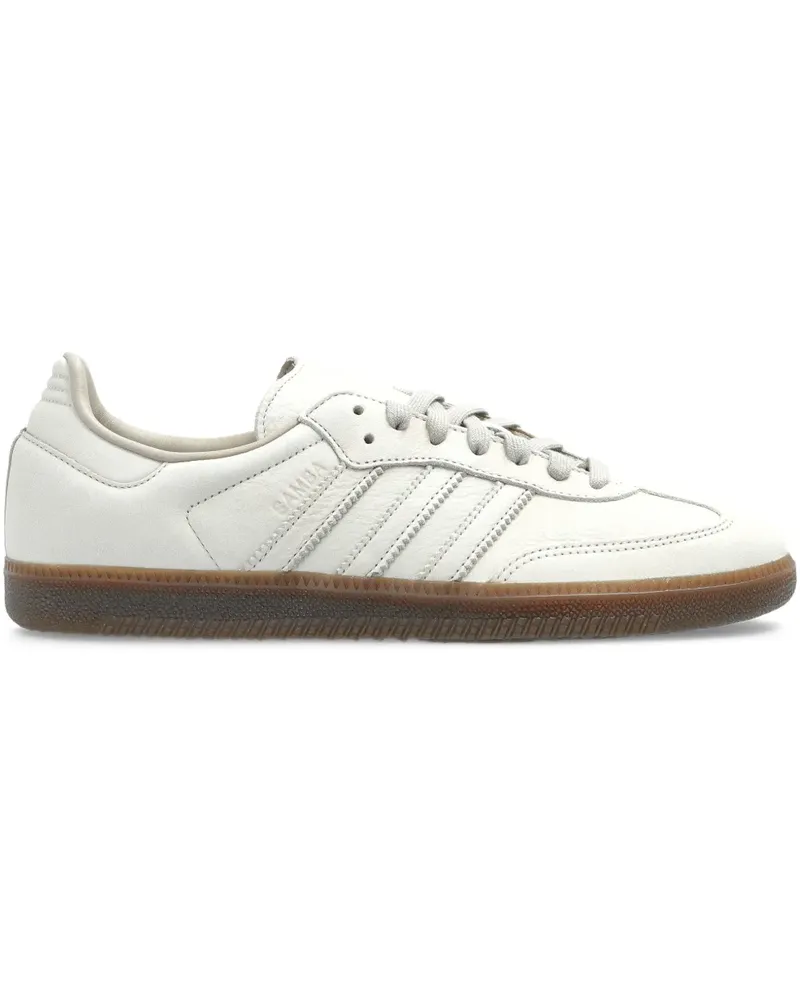 adidas Gestreifte Samba OG Sneakers - Weiß Weiß