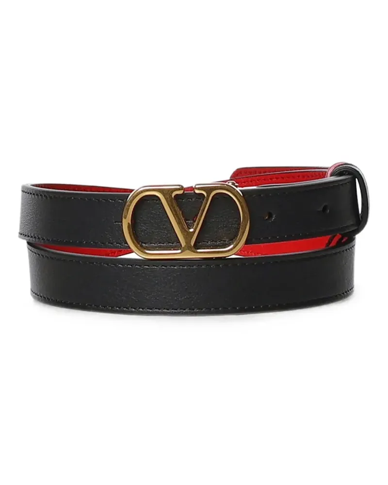 Valentino Garavani Wendbarer VLogo Signature Gürtel - Schwarz Schwarz