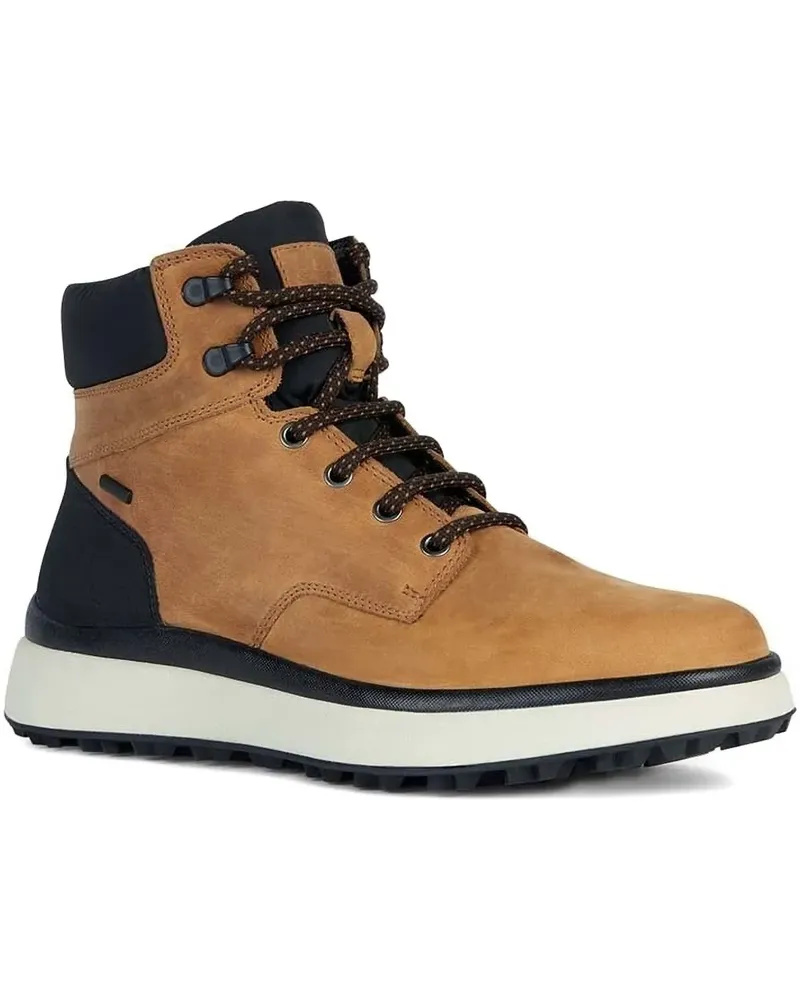 Geox Wattierte Granito + Grip ABX Schnürstiefel - Braun Braun